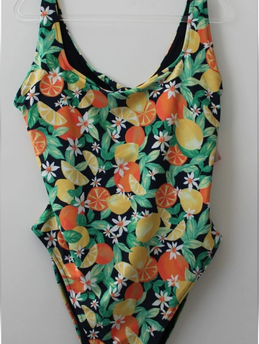 Citrus Print One-Piece Swimsuit